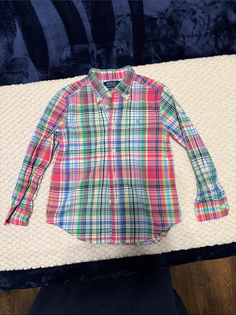 Polo by Ralph Lauren Multicolor Plaid Button-Down Shirt - Pink, Green, Blue